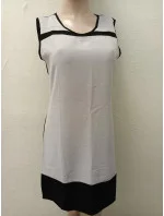 Elegantné dámske šaty HS-318 šedo-čierne - Golden Days Paris