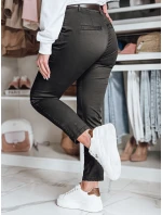 Dámské kalhoty slim fit s páskem khaki Dstreet model 21986472 - FashionStreet