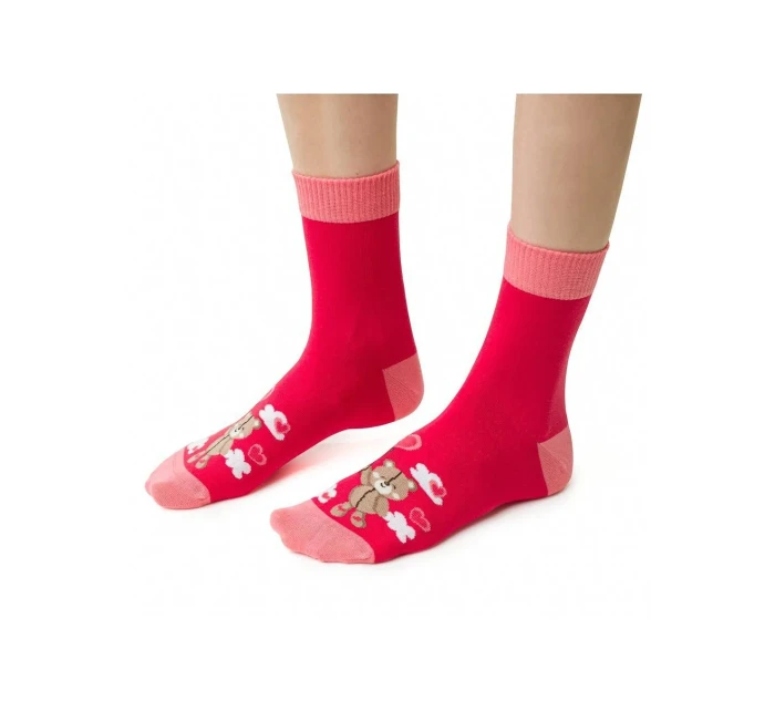 Dámské ponožky model 14559108 Srdce - Steven Dámské ponožky model 14559108 Srdce - Steven