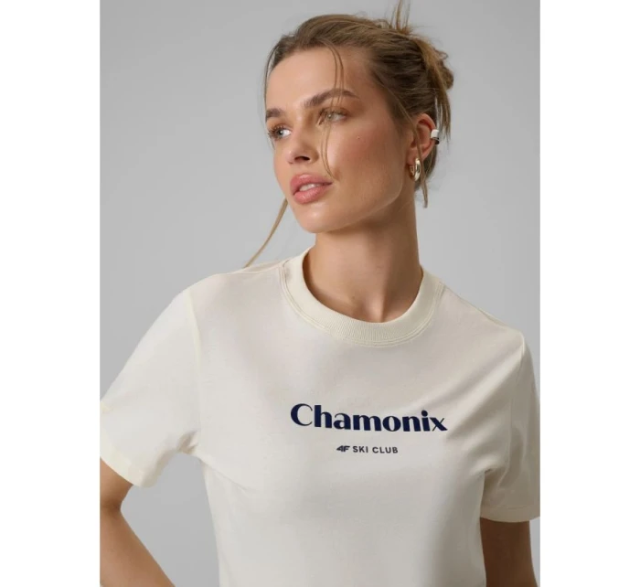 Dámské volné tričko s potiskem model 21870627 - 4F