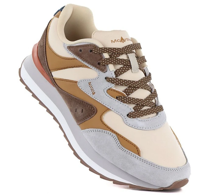 Dámske hnedé kožené čižmy McArthur MA253W