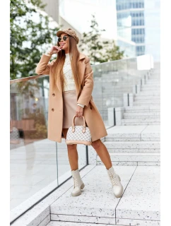 Wysokie Botki Workery Beżowe Rozelle