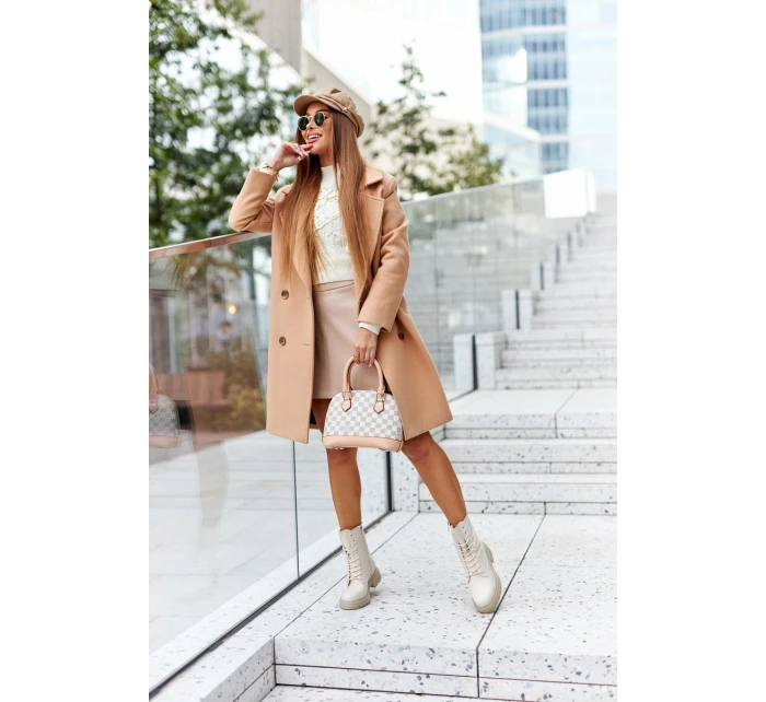 Wysokie Botki Workery Beżowe Rozelle Wysokie Botki Workery Beżowe Rozelle