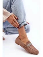 Dámské Mokasíny S Světle Hnědé model 21643335 - Boto Dámské Mokasíny S Světle Hnědé model 21643335 - Boto