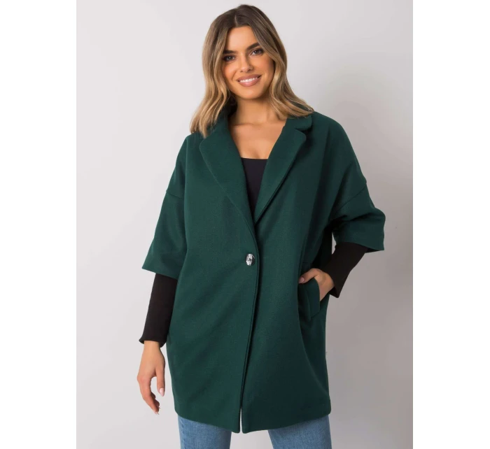 Dámský kabát CHA PL model 15859423 tmavě zelený - FPrice Dámský kabát CHA PL model 15859423 tmavě zelený - FPrice
