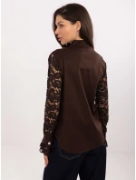 Koszula MI KS model 21817455 ciemny brązowy - FPrice Koszula MI KS model 21817455 ciemny brązowy - FPrice