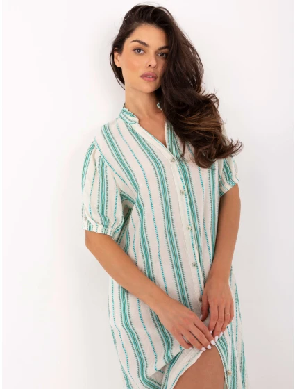 Šaty TW SK BI 2451.84 bielo-zelené