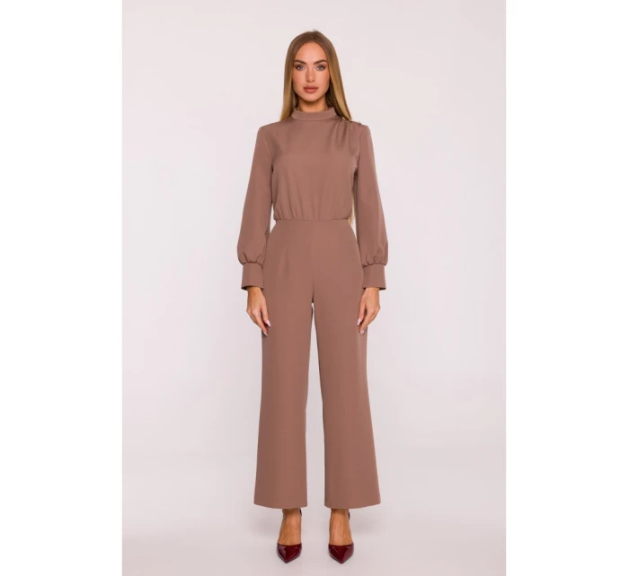 M879 Kombinéza so stojacím golierom - mocca