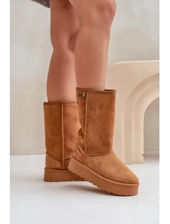 Snežnice s vysokou platformou Big Star OO274893 Camel