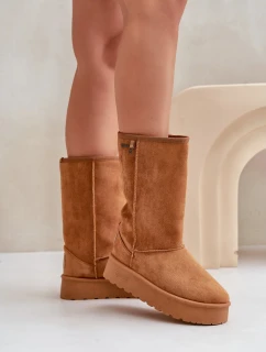 Snežnice s vysokou platformou Big Star OO274893 Camel