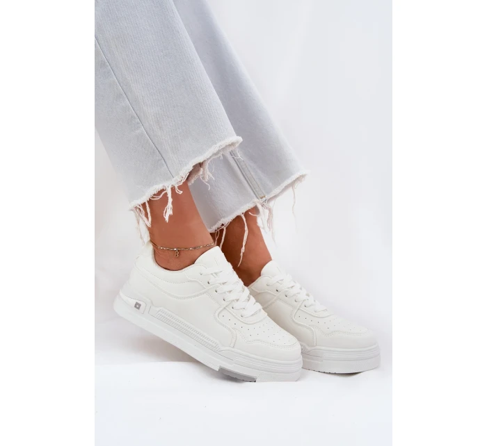 Dámské nízké tenisky Big Star – bílé | HI-POLY SYSTEM Dámské nízké tenisky Big Star – bílé | HI-POLY SYSTEM