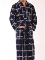 ACTION - Pánsky župan 21125900 tm. modrá s kočíkom - Vestis