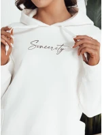 Dámská mikina bílá model 21975394 - Dstreet Dámská mikina bílá model 21975394 - Dstreet