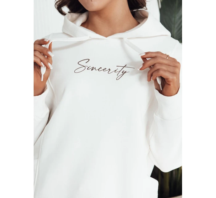 Dámská mikina bílá model 21975394 - Dstreet Dámská mikina bílá model 21975394 - Dstreet