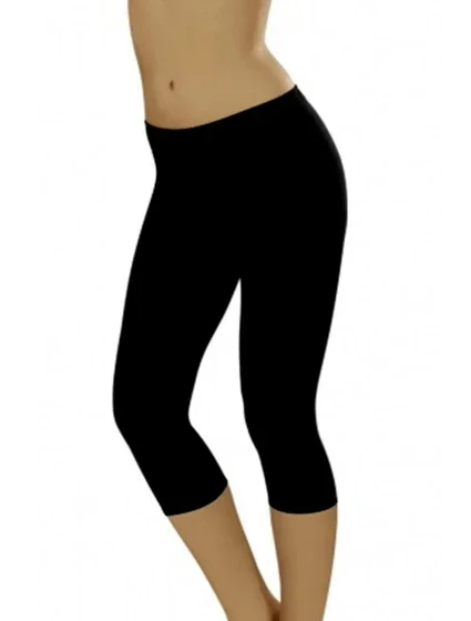 Dámske legíny Leggins short black - ITALIAN FASHION