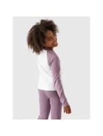Dievčenské nohavice Regular Plain Sleeve Long Sleeve 4F Junior 4FJWAW24TLONF291-51S Dievčenské nohavice Regular Plain Sleeve Long Sleeve 4F Junior 4FJWAW24TLONF291-51S