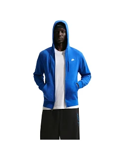 Pánska mikina Nike Club BB FZ Hoodie, modrá, FN3861, veľkosť 480 M