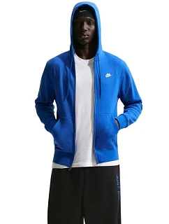 Pánská mikina Nike Club BB FZ Hoodie, modrá, model 22308592 velikost 480 M - No name