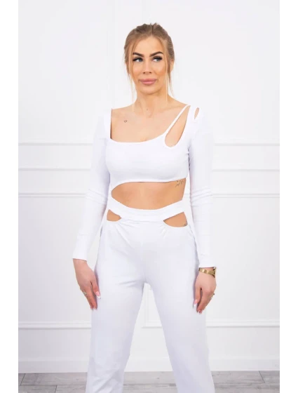 Sada s halenkou top bílá Sada s halenkou top bílá