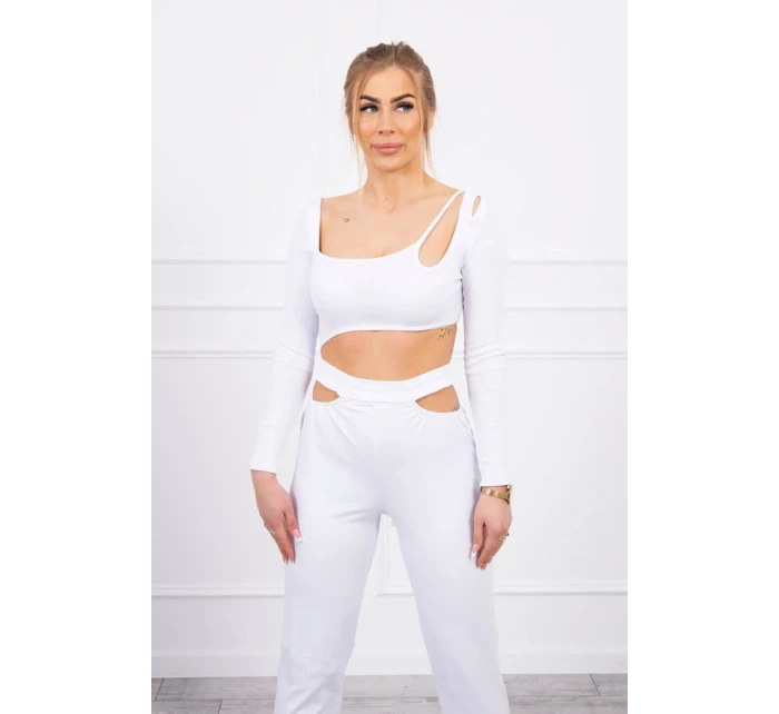 Sada s halenkou top bílá Sada s halenkou top bílá