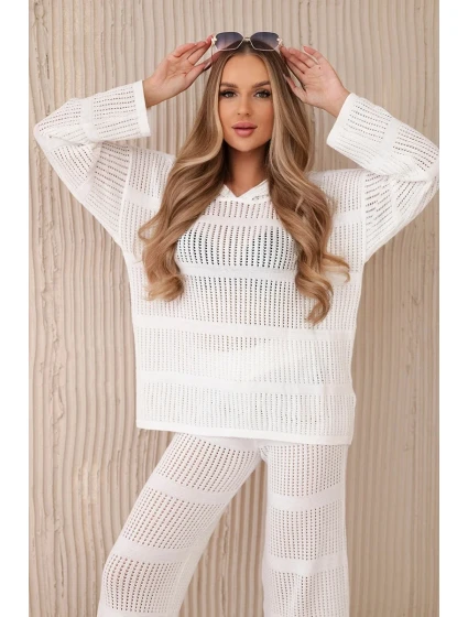 Plážový set z bílý model 20247412 - K-Fashion Plážový set z bílý model 20247412 - K-Fashion