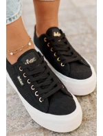 Trampki Damskie Z Koronką Lee Cooper LCW-25-31-3439L Czarne