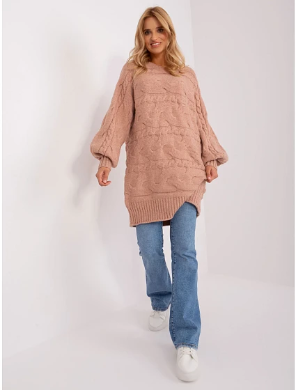 Sweter AT SW model 18900672 ciemny różowy - FPrice