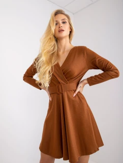 Šaty DHJ SK 8818.37P svetlohnedé