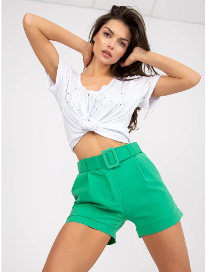 DHJ šortky SN model 17384687 zelená - FPrice DHJ šortky SN model 17384687 zelená - FPrice