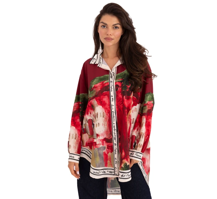 IT košeľa KS 18729.12 bordová