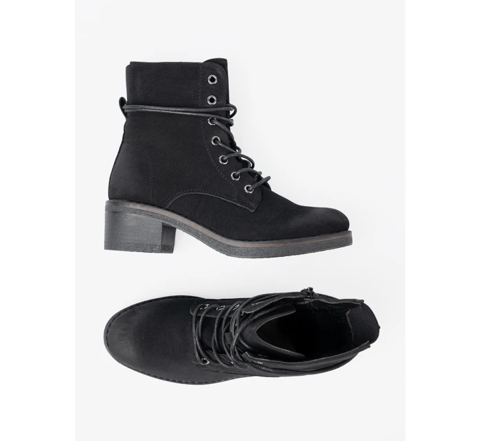 Originální černé kotníčkové boty dámské Obcas Originální černé kotníčkové boty dámské Obcas