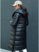 Dámský prošívaný zimní kabát s kapucí černý Dstreet model 21979685 - FashionStreet