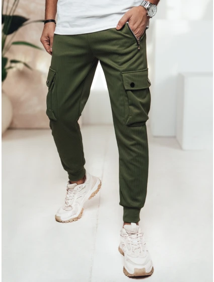 Pánské kalhoty cargo zelené Dstreet model 21982805 - FashionStreet Pánské kalhoty cargo zelené Dstreet model 21982805 - FashionStreet