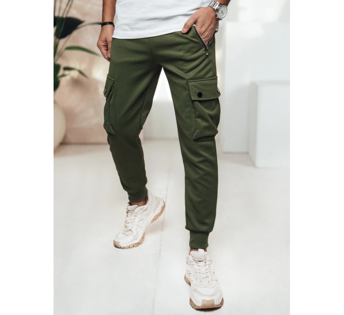 Pánské kalhoty cargo zelené Dstreet model 21982805 - FashionStreet Pánské kalhoty cargo zelené Dstreet model 21982805 - FashionStreet