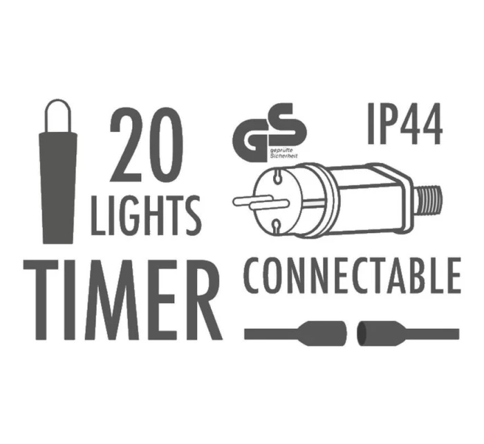 GIRLANDA OGRODOWA LIGHT  BIAŁY model 21831189