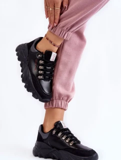 Dámské Tenisky na platformě model 21603155 černe - Cross Jeans