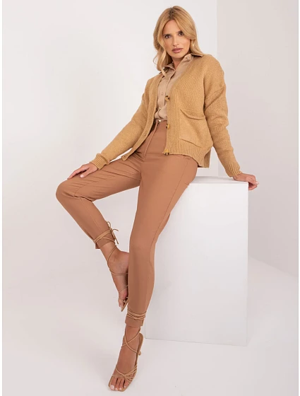 Sweter BA SW model 21055336 ciemny brązowy - FPrice Sweter BA SW model 21055336 ciemny brązowy - FPrice