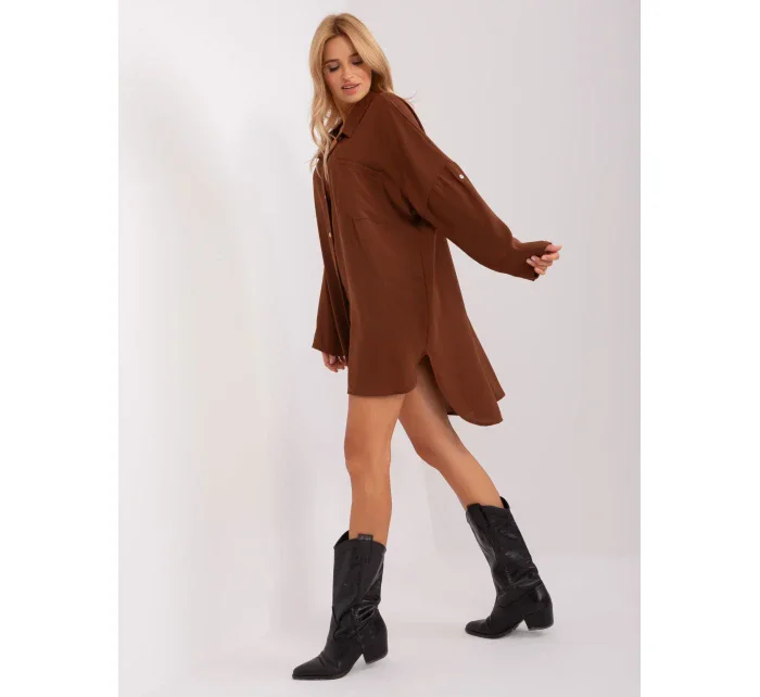 Šaty DHJ SK 13938.02P hnedá