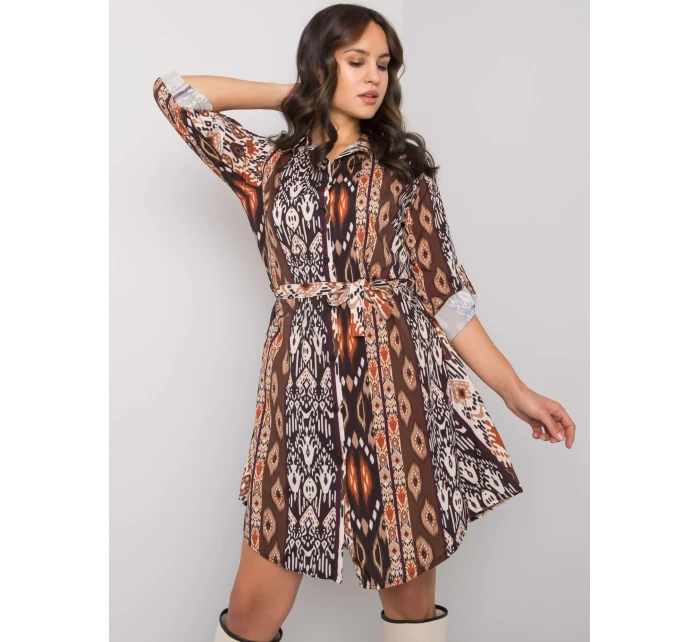 Šaty WN SK model 16327442 černá a béžová - FPrice