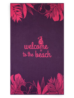 Plážová osuška Zwoltex Welcome Pink/Violet