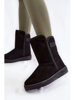 Dámské vysoké boty do sněhu Big Star KK274618 Černe