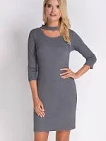 Dámske šaty SU-1133 šedé - Avaro