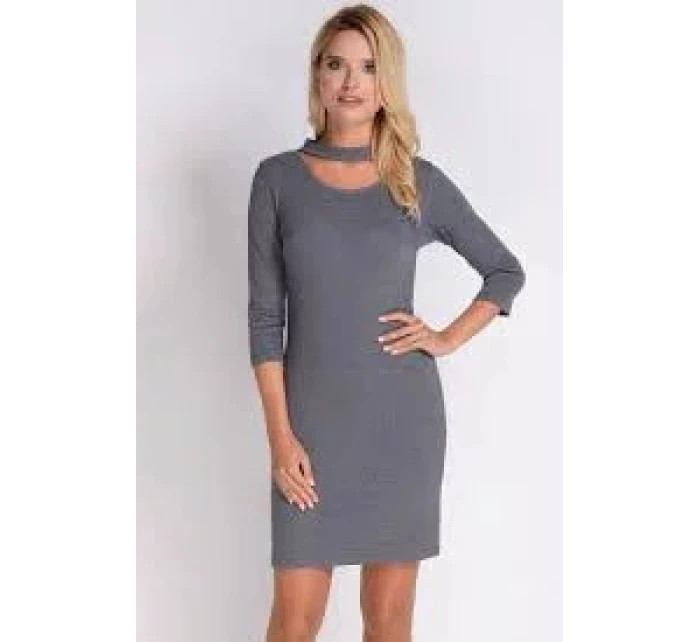 Dámske šaty SU-1133 šedé - Avaro Dámske šaty SU-1133 šedé - Avaro