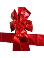 Záves na dvere 33x42 cm červená stuha