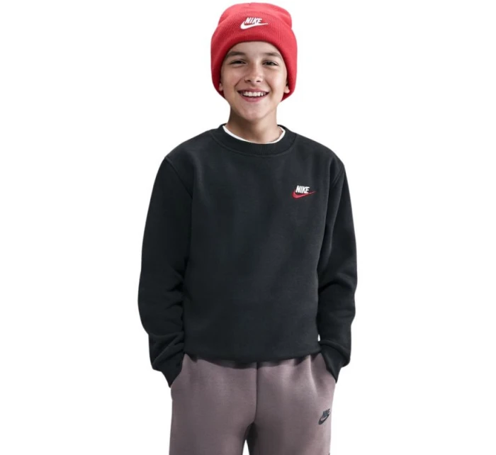 Detská mikina Nike Sportswear Club Fleece Black FD3006 012