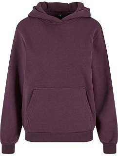 BY 289 Dámská oversize mikina s kapucí "Fluffy" model 22451636 plum purple - Build your Brand
