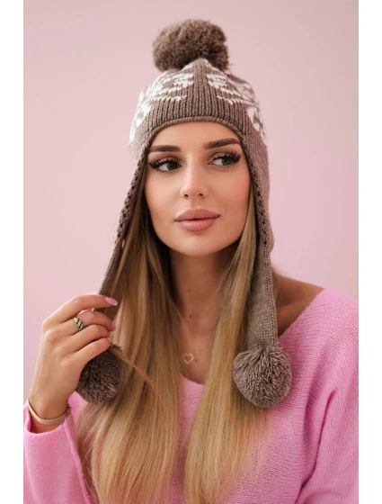 Dámske náušnice Balbina K381 cappuccino