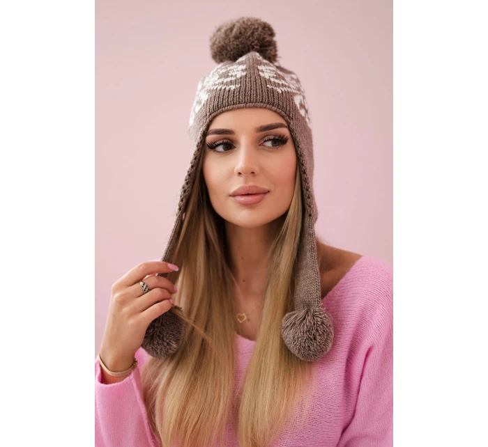 Dámske náušnice Balbina K381 cappuccino