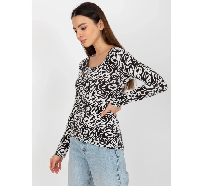 Dámska blúzka LK BZ 509198 1.49P biela a čierna - FPrice