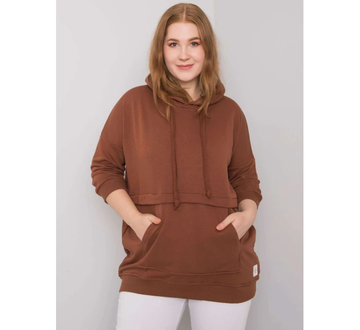 Bluza RV BL model 21798030 ciemny brązowy - FPrice Bluza RV BL model 21798030 ciemny brązowy - FPrice